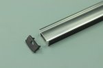 1.5 meter 59" Black LED Aluminium Channel 8mm Recessed U Type LED Aluminum Channel LED Profile Inside Width 12.2mm