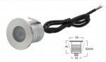 8PCS Pack 3W IP68 Underwater LED Lights Round Stainless Steel Cover Villa Garden Swimming Pool LED Light