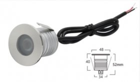 8PCS Pack 3W IP68 Underwater LED Lights Round Stainless Steel Cover Villa Garden Swimming Pool LED Light