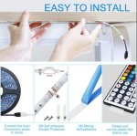 65.6Ft (4x 5M) SMD5050-150 Multicolor LED Light 600 LEDs Waterproof LED Strip Light 5050 RGB 12V w/ Power Supply & Controller