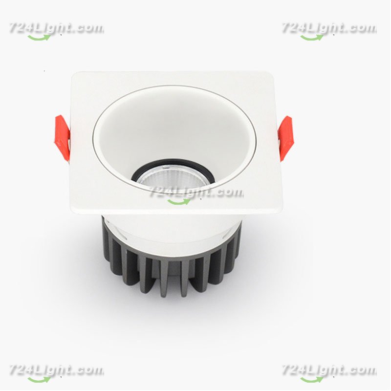 7W HOME LIVING ROOM AISLE EMBEDDED LED SPOTLIGHT ANTI-GLARE CEILING LIGHT WITHOUT MAIN LIGHT SQUARE SINGLE HEAD LIGHT