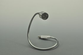 White Flexible USB LED Reading Light Lamp for Computer Laptop Notebook PC Metal Snake