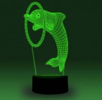 Animal Images 3D Illusion LED Night Light w/ 16 Colors Remote Touch Switch Adjustable Brightness for Kids Bedroom Decoration