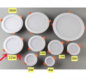 4 Pack RGBW Super Bright Modern Recessed LED Lighting 32W 24V White Round Embedded LED Downlight Aluminum Indoor Ceiling Downlight Hotel Lighting Bar Lighting Dancing Room Lighting Restaurant Lighting