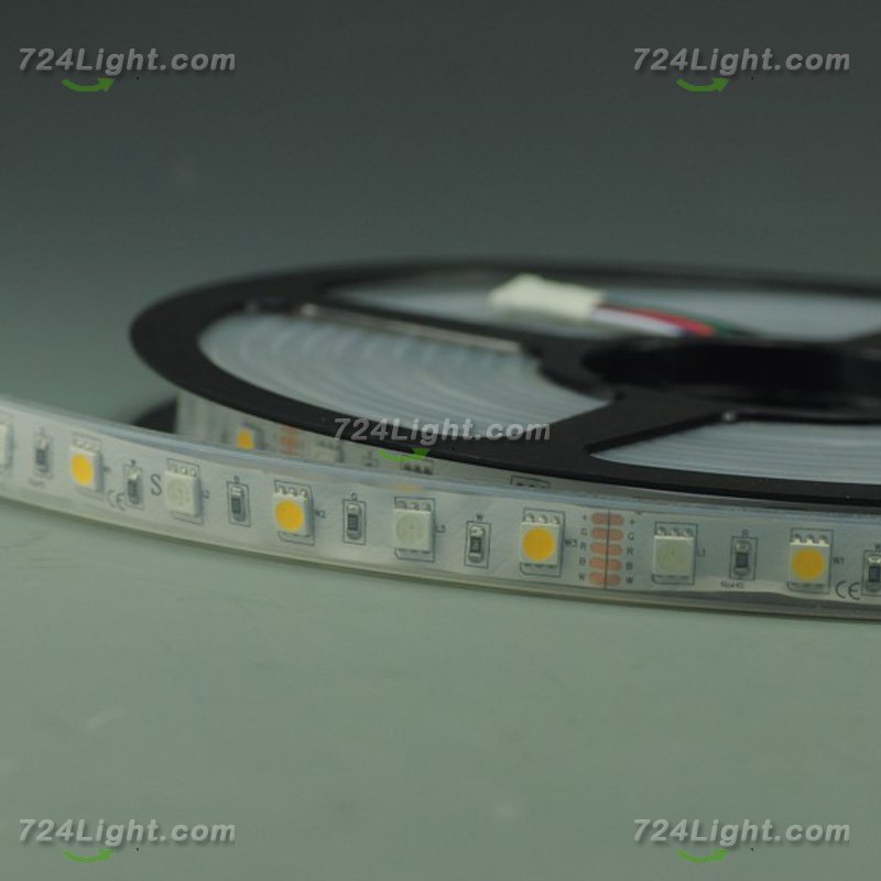 RGB White LED Strip light IP68 5050SMD Color change with white color 5meter(16.4ft) 300LEDs