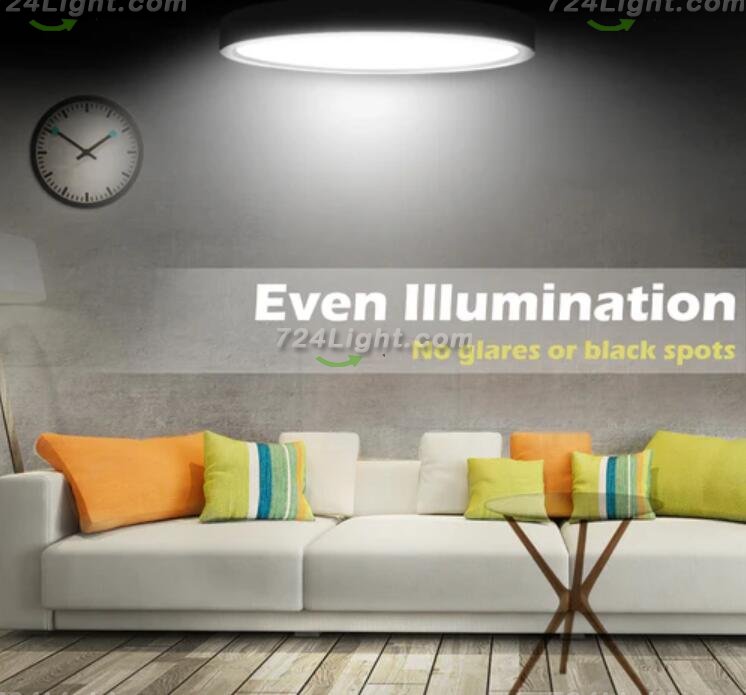 18.9 Inch 36W Ultrathin Modern LED Ceiling Light for Bedroom, Kitchen, Bathroom