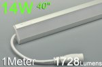 1meter LED Under cabinet bar with good cool space 5050 5630 strip rigid bar strip light