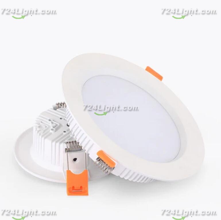 4PCS Pack Low Profie LED Downlight 3W/5W/7W/12W/15W/18W/24W CRI80 Anti-Fog Fixed Head Recessed Ceiling Light