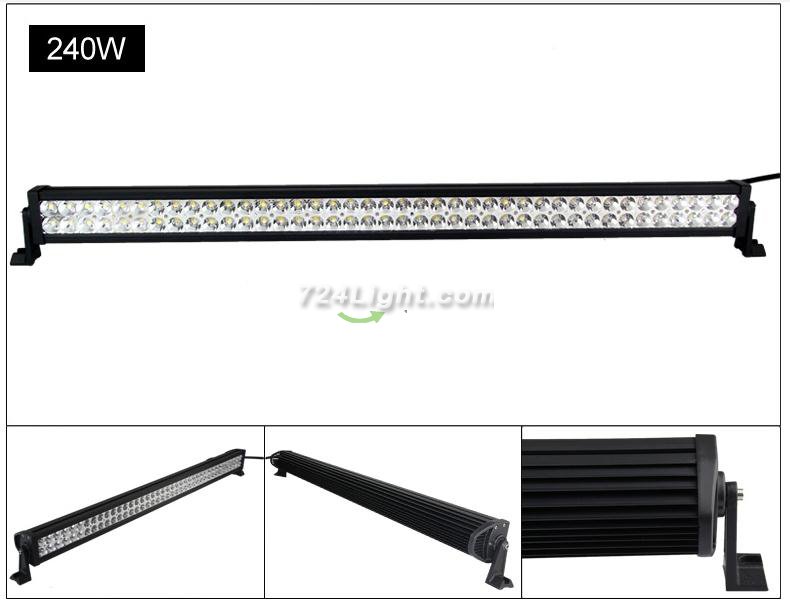 240W Off Road LED Light Bar Double Row 80*3W CREE LED Work Light For Car Driving