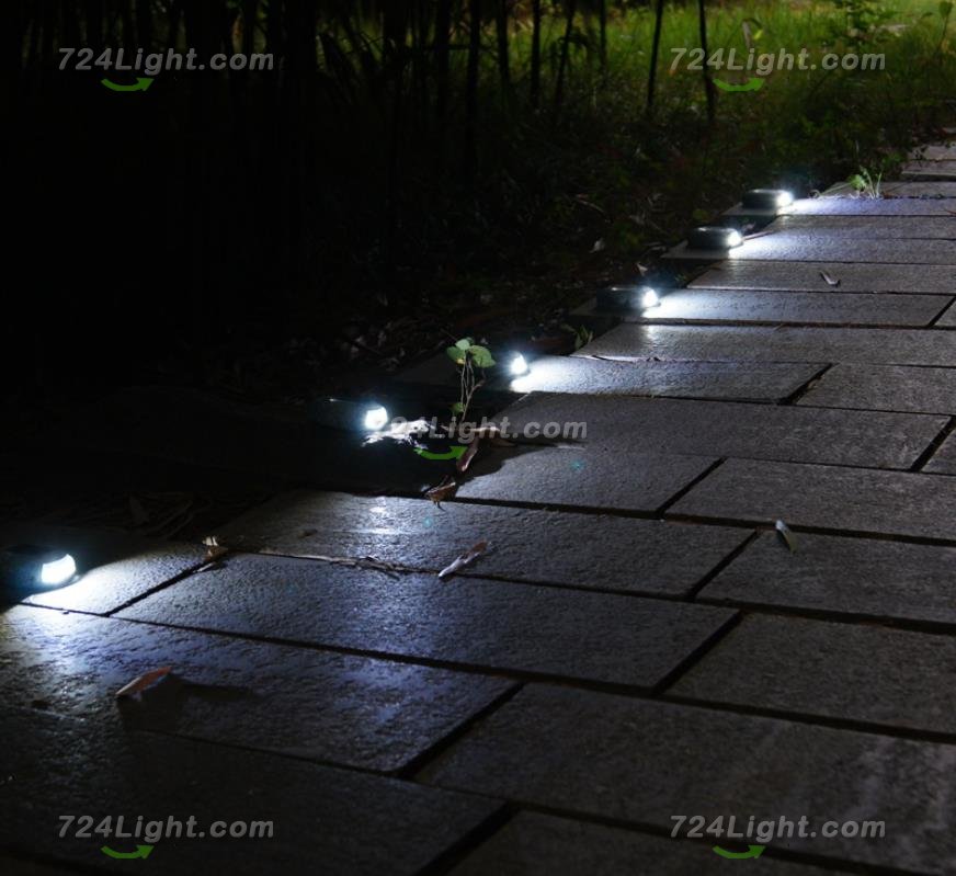 Solar stone light, Outdoor Simulation Stone Light White Light Patch LED Light Garden Path Decorative Light