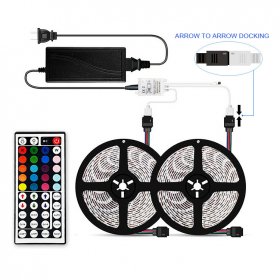 12V 5050LED RGB 44 KEY INFRAED IR REMOTE CONTROL STRIP LIGHT 150LEDS/METER 12V5050 LOW VOLTAGE HIGH BRIGHTNESS STRIP LIGHT 5M (16.4FT) 300LEDS 5050STRIP LIGHTSS