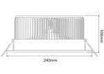 36W LD-DL-CPS-01-36W LED Down Light Cut-out 210mm Diameter 9.4" White Recessed Dimmable/Non-Dimmable LED Down Light