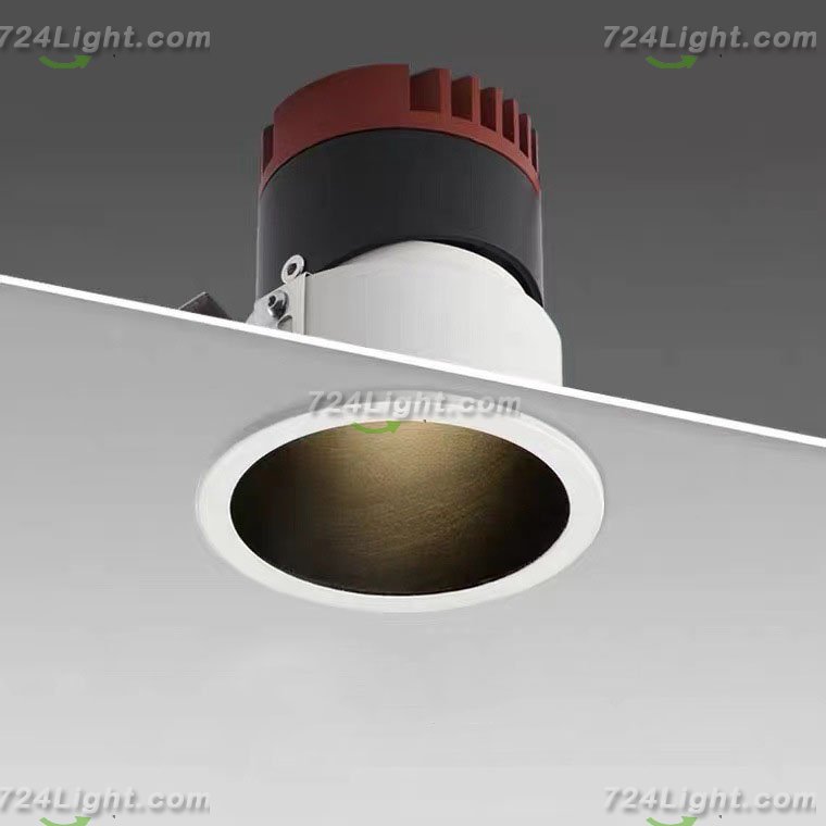 7W Narrow Edge Deep Anti-glare COB Spotlight Embedded LED Intelligent Dimming Color Ceiling Spotlight