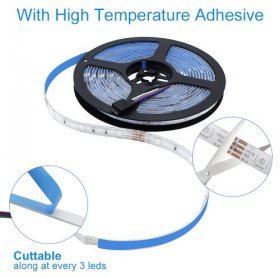 32.8FT/10Mtr RGB LED Strips Light Kit, SMD5050 30LEDs/Mtr, Bluetooth Wireless, Smart APP controlled