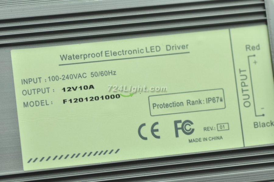 120 Watt LED Power Supply 12V 10A LED Power Supplies Waterproof IP67 For LED Strips LED Light