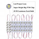 20pcs/pack LED Modules String with 5730 3 LED 160°Beam DC12V 90LM 1.5W Module Light Waterproof IP67 with Adhesive Tape Back