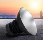 200W High Power Fin Heat Sink LED IP44 LED High Bay Light with Aluminum Reflector