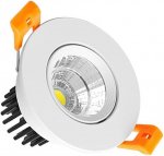 2 INCH LED DOWN LIGHT, 3W RECESSED LIGHTING COB DIMMABLE CRI80, LED CEILING LIGHT WITH LED DRIVER