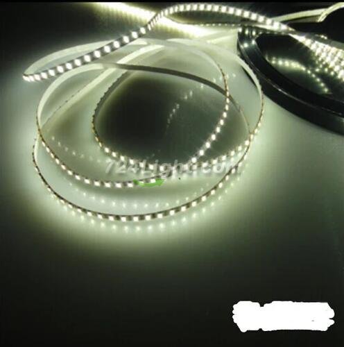 5mm Wide White Background Super Slim DC 12V Dimmable Flexible LED Strips SMD3014-600 120 LEDs/Mtr