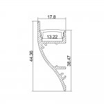 LED Aluminium Channel 1 Meter(39.4inch) Wall Light LED Channel For 2538 LED Strip Lights