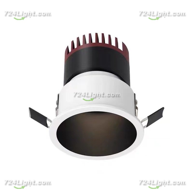 12W Narrow Edge Deep Anti-glare COB Spotlight Embedded LED Intelligent Dimming Color Ceiling Spotlight