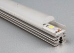 LED Aluminium Channel 1 Meter(39.4inch) LED profile With 60 Degrees Lens For Rigid LED Module 5630 2538 LED Strip