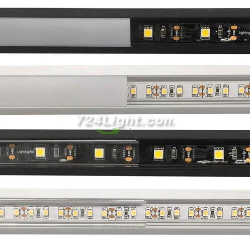 Silver Corner LED Aluminum Profile V02 16x16mm V-Shape Curved Cover Corner Mounting Aluminum Channel