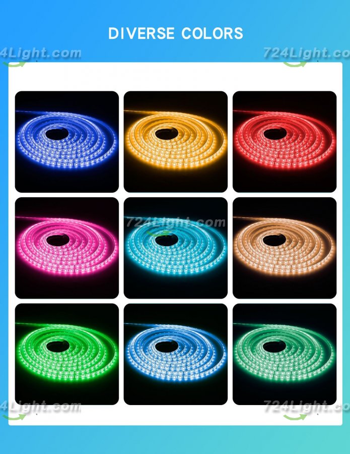 32.8FT (10Meters) with 300LEDs RGB Color Changing LED Strip Light WiFi APP Controlled Compatible with Alex Google Voice Controlled LED Strip Light Kit