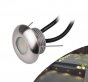 8PCS Pack 1W DC12V IP67 Recessed LED Wall Corner Light Outdoor LED Step Lights Stainless Steel Inground Light