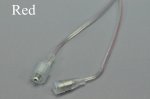 Wholesale LED Strip Waterproof DC Connector Female and Male 5.5mm x 2.1mm(2.5mm) For strip light power supply connect Transparent