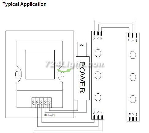 DC12-24V 2x4A Panel Touched LED controller Dimmer for LED Strip Lightings Color Temperature Adjustable