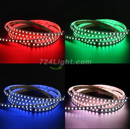 8mm RGB LED Strip Lights, 16.4FT/5Meter SMD4040 600LEDs/Roll, DC24V