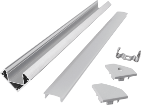 V-type 1818 aluminum groove with PCB12 high line light hard light bar aluminum groove shell kit