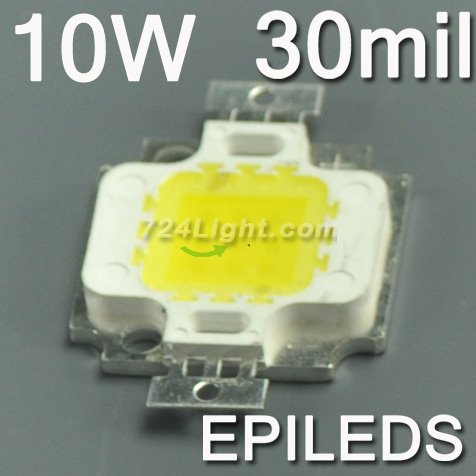 EPILEDS 10W High Power LED Chip 800 Lumens 30*30mil For Diy LED light
