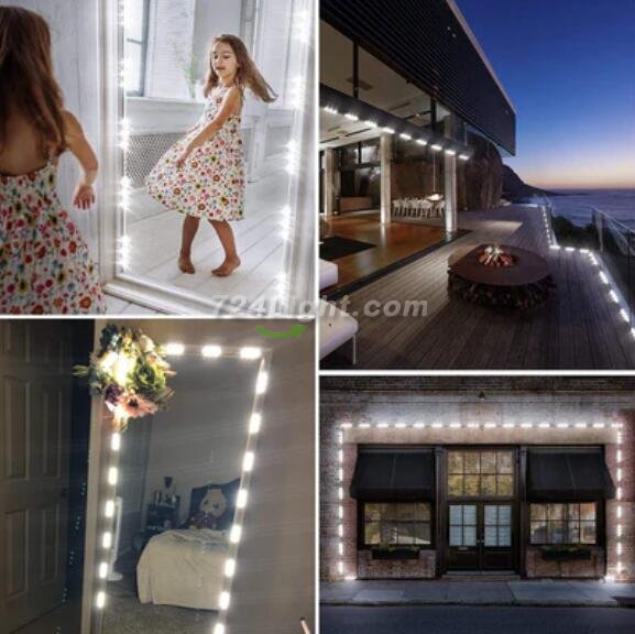 20pcs/pack LED Modules String with 5730 3 LED 160°Beam DC12V 90LM 1.5W Module Light Waterproof IP67 with Adhesive Tape Back