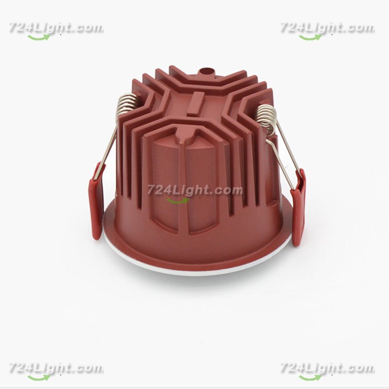 12W LIVING ROOM NARROW BORDER HONEYCOMB ANTI-GLARE SPOTLIGHT EMBEDDED LED ROUND CEILING LIGHT