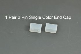 LED Strip Silicone Tube ends strip Tube cap fixed button for 5050 3528 single color and rgb strip waterproof