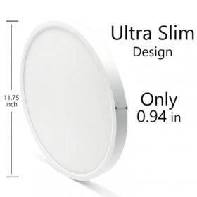2 Pack 12 Inch Modern LED Ceiling Light Flush Mount 24W Kitchen Bedroom Bathroom Lamp
