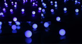 20 Led 16.4ft String Lights LED Large Ball RGB Colorful Christmas Ball String Light Outdoor LED Lights