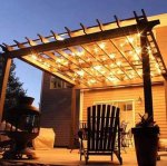 Dimmable Waterproof LED Outdoor String Lights - Hanging, 2W Edison Bulbs - 48Ft Commercial Lights for Decor for Patio, Backyard, Garden, Bistro S14 Black - Warm White, with Dimmer, Complete Led String Lights Kit(2Pack-48FT And 1pcs Dimmer)