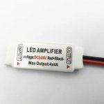 Mini RGBW Amplifier 4 Channel for 12V or 24V RGBW / RGBWW Color LED Flexible Strip Lights