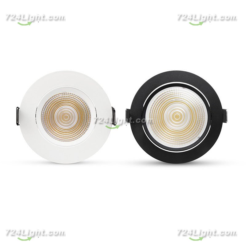 10W Adjustable Downlight LED Home Round Recessed COB Spotlight Ceiling Spotlight