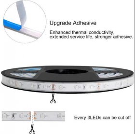 12V Dimmable SMD3528-300 Flexible LED Strips 60 LEDs Per Meter 8mm Width 300lm Per Meter