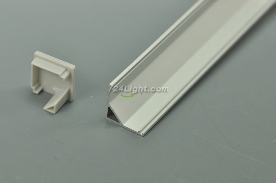 3 meter 118.1" LED U Rectangle Aluminium Channel PB-AP-GL-005 16 mm(H) x 16 mm(W) For Max Recessed 10mm Strip Light LED Profile