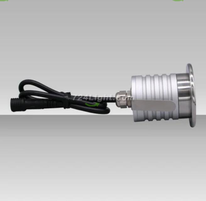 8PCS Pack 1W/3W IP67 Waterproof Dimmable Anti-Glare Stainless Steel Outdoor Cellular LED Underground Light