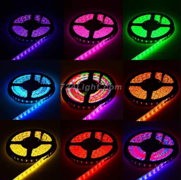 DC 5V SK6812 Individually Addressable LED Strip Light 5050 RGBW 16.4 Feet (500cm) 60LED/Meter LED Pixel Flexible Tape White PCB