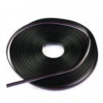 22Guage RGBW RGBWW LED Strip Extension Cable 5pin 5Color Stand Wire Bonded Flat Cable for SMD5050 RGBW RGBWW Color