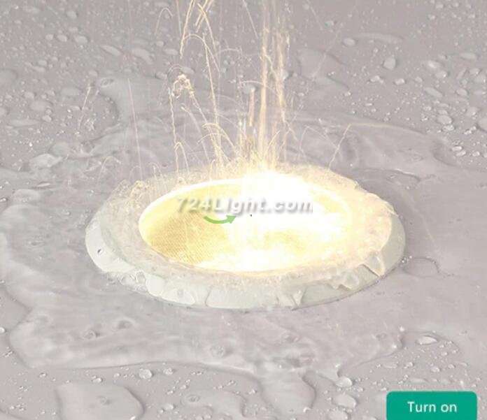 15W 3.8 inches Coutout Waterproof IP65 CRI>80 Round LED Downlight Vapor Proof Fit for Shower, Sauna and Outdoor Lighting