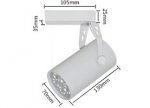 5W LD-DL-GLB-01-5W Black Shell LED Track Light LED 5*1W Pure White LED Track Lamp Diameter 70mm LED Spotlight