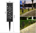 Solar Garden Light, Outdoor Waterproof Lawn Light for Garden, Passage, Porch, Lawn Decorative Lighting